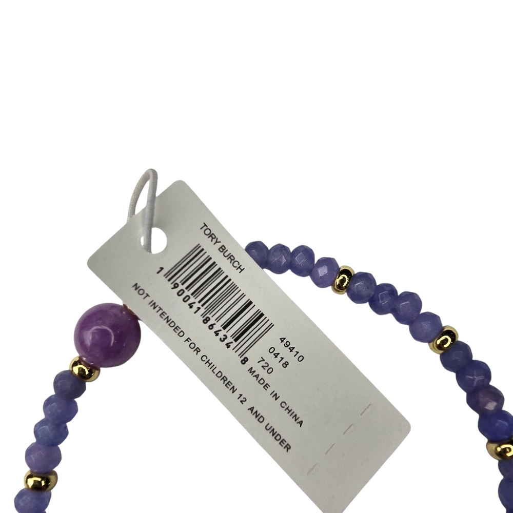 Tory Burch Tanzanite Beaded Bracelet‎ ☆ - Picture 3 of 4